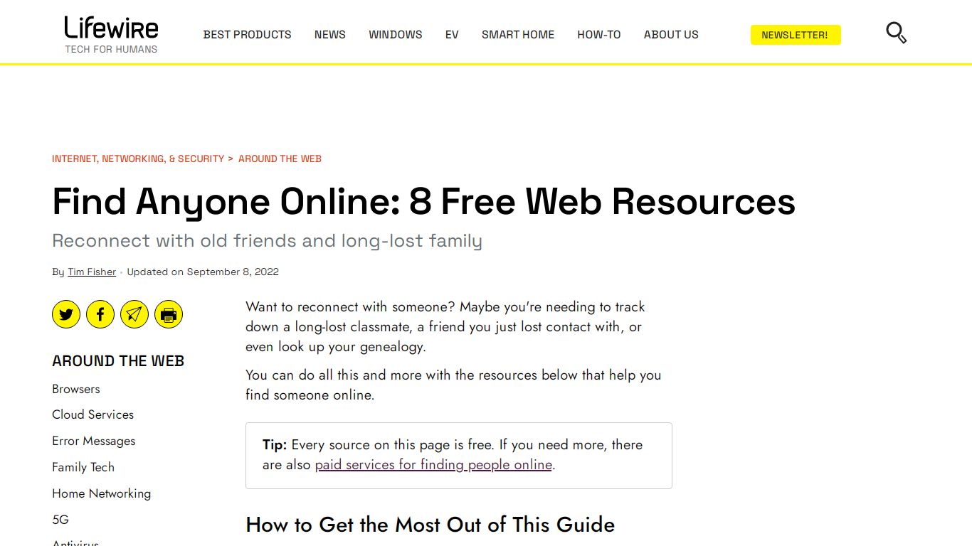 Find Anyone Online: 7 Free Web Resources - Lifewire